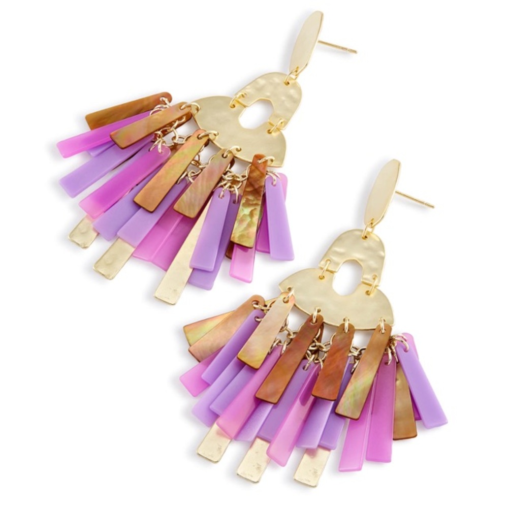 Kendra Scott Kitty Statement Earrings in Blush